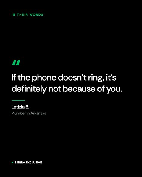 Client review: Letizia B., plumber, Arkansas
