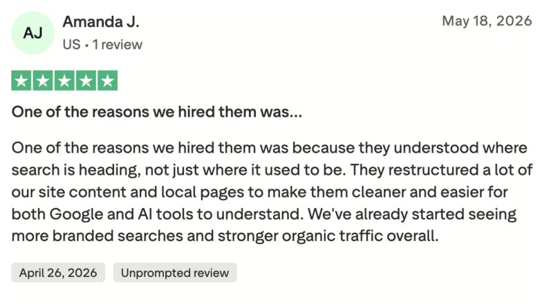 5-star review screenshot
