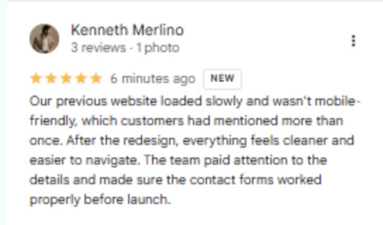 5-star review screenshot