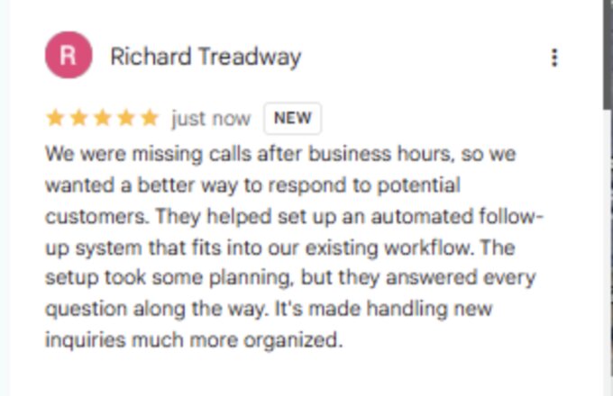 5-star review screenshot