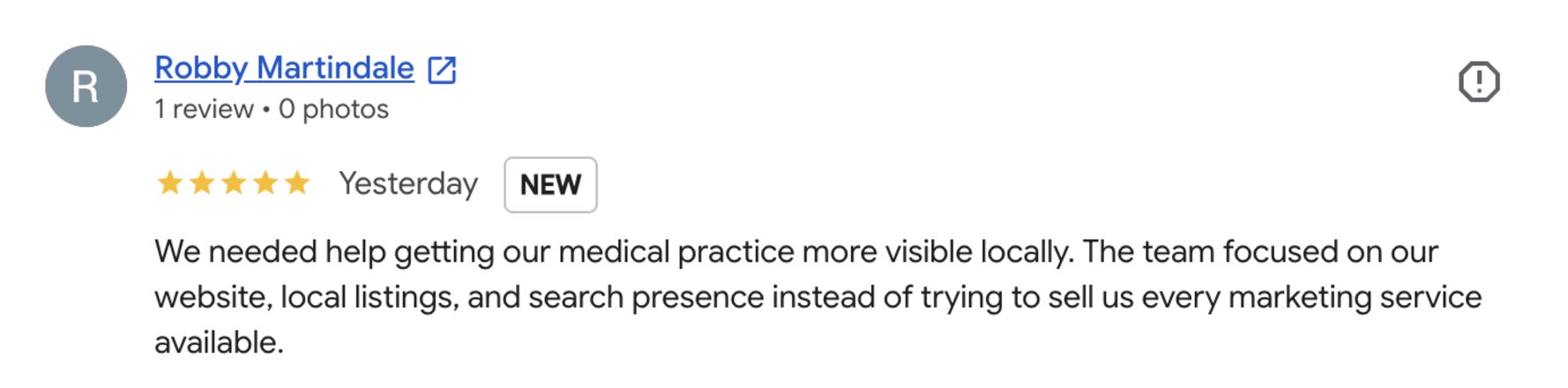 5-star review screenshot