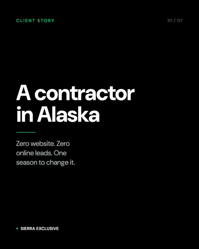 Alaska contractor client story, slide 1 of 7